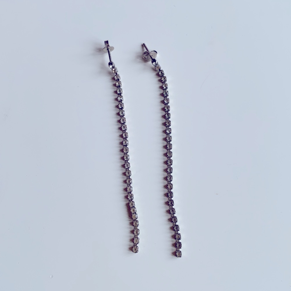 Rhinestone party earrings